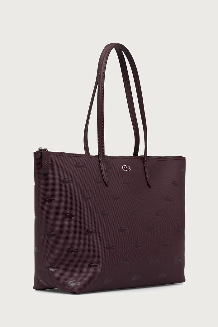 Lacoste Torebka shopper damska NF5505HN bordowy AW26