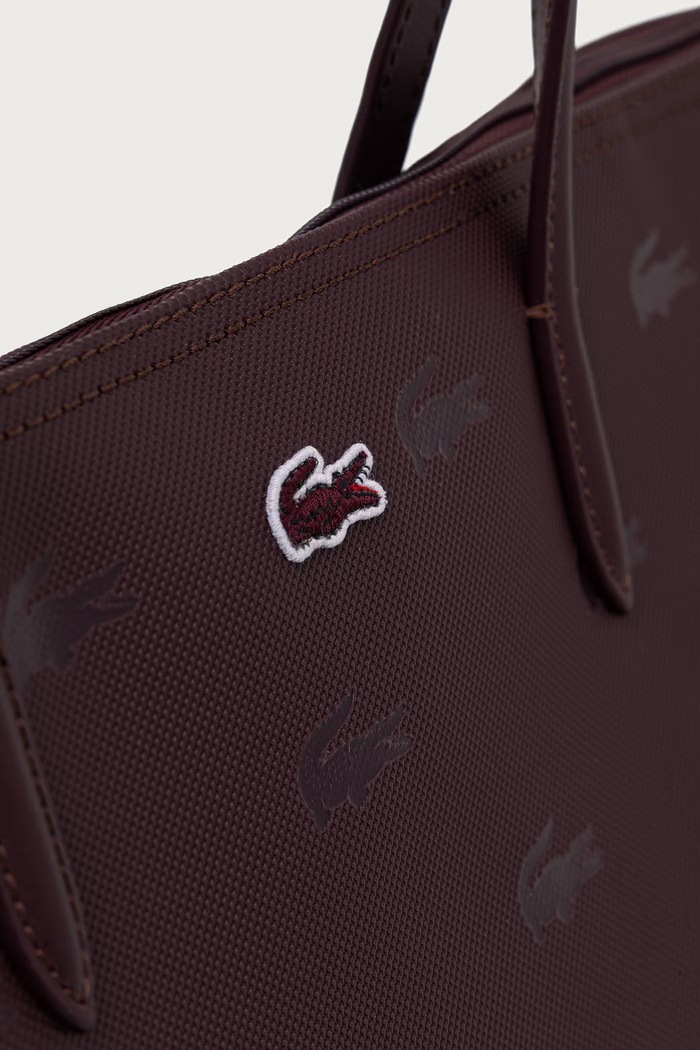 Torebka shopper damska Lacoste NF5505HN bordowy