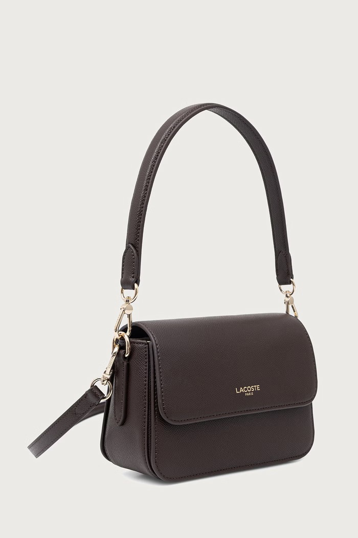 Lacoste Torebka crossbody damska skórzana NF5228PH brązowy AW26