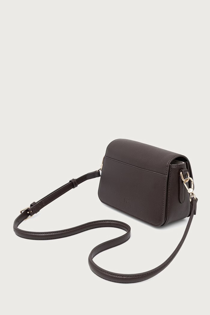 Akcesoria Lacoste Torebka crossbody damska skórzana NF5228PH brązowy