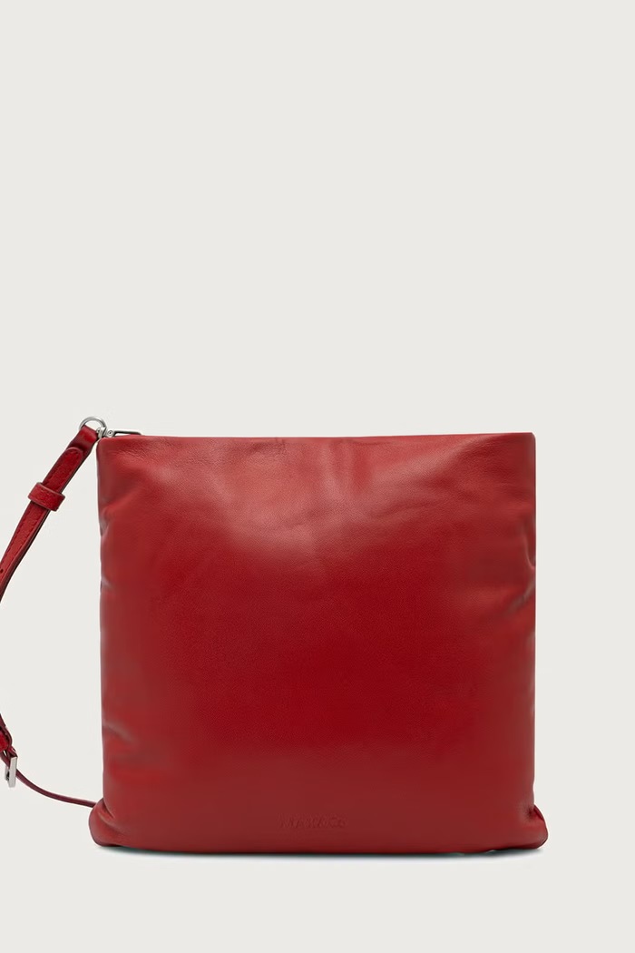 Max&Co. Torebka crossbody damska skórzana MCAGIRAFFA czerwony 2626516067200