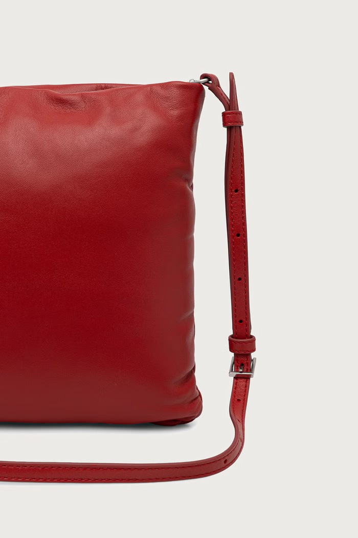 Akcesoria Max&Co. Torebka crossbody damska skórzana MCAGIRAFFA 2626516067200 czerwony