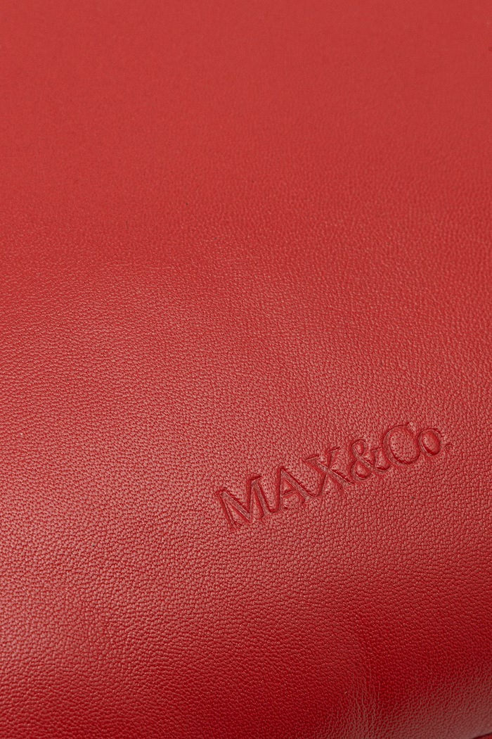Torebka crossbody damska skórzana MCAGIRAFFA Max&Co. 2626516067200 czerwony