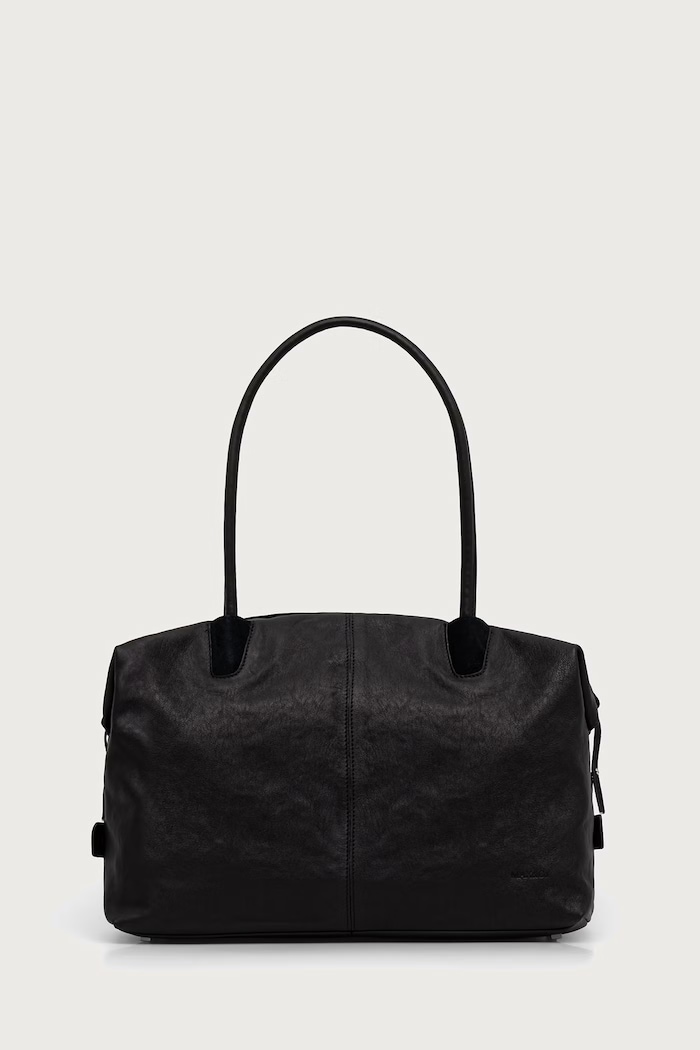 Max&Co. torebka shopper damska skórzana MCASAMBAG czarny 2626516037200