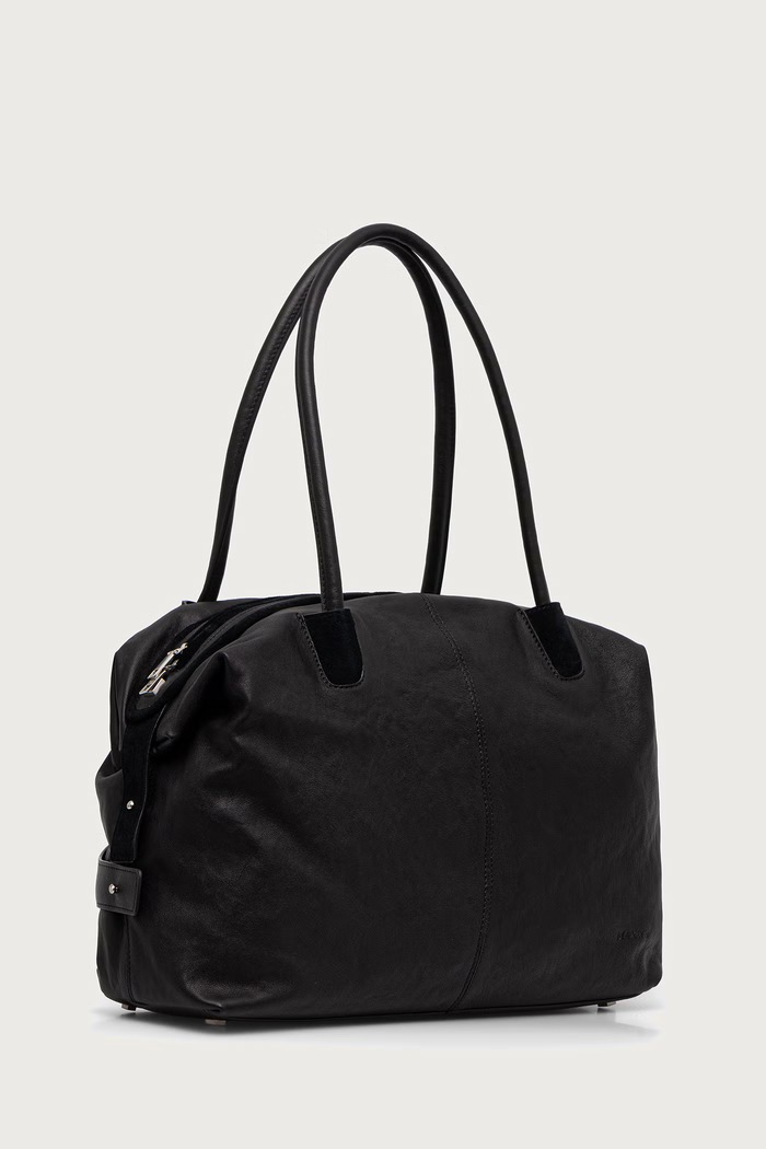 Max&Co. torebka shopper damska skórzana MCASAMBAG 2626516037200 czarny AW26