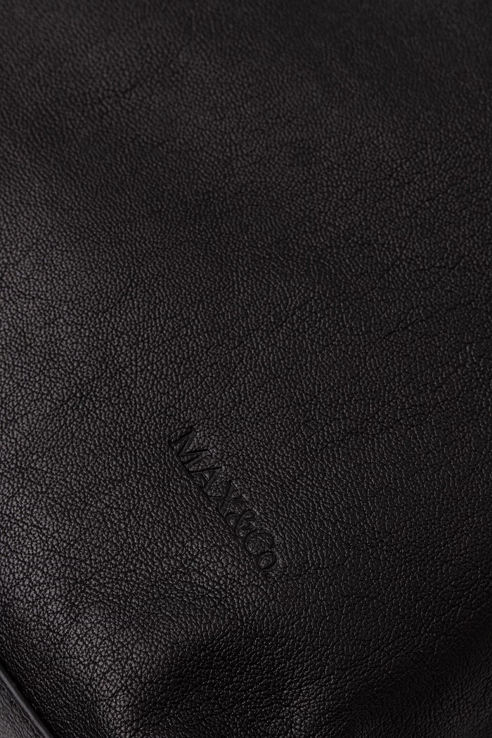 Max&Co. torebka shopper damska skórzana MCASAMBAG czarny 2626516037200