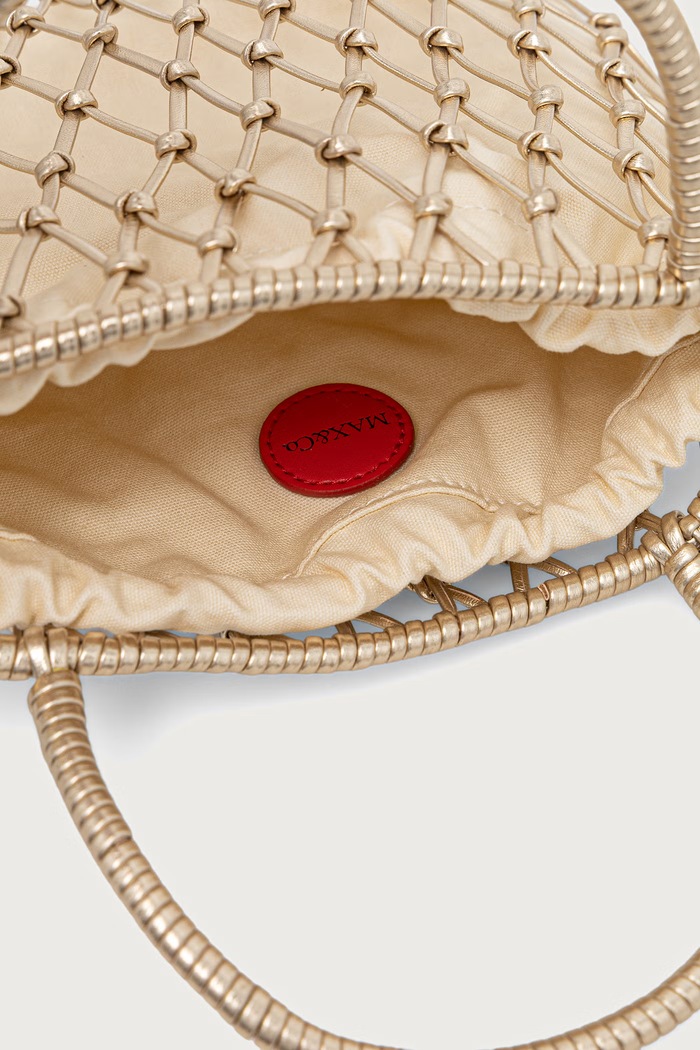 Max&Co. torebka crossbody damska z imitacji skóry MCAPADRE 2626516126200 złoty