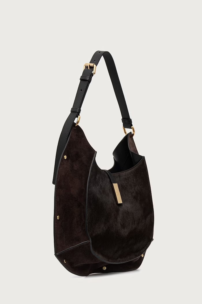Pollini Torebka damska skórzana PC4407PP0PQH1 brązowy AW26