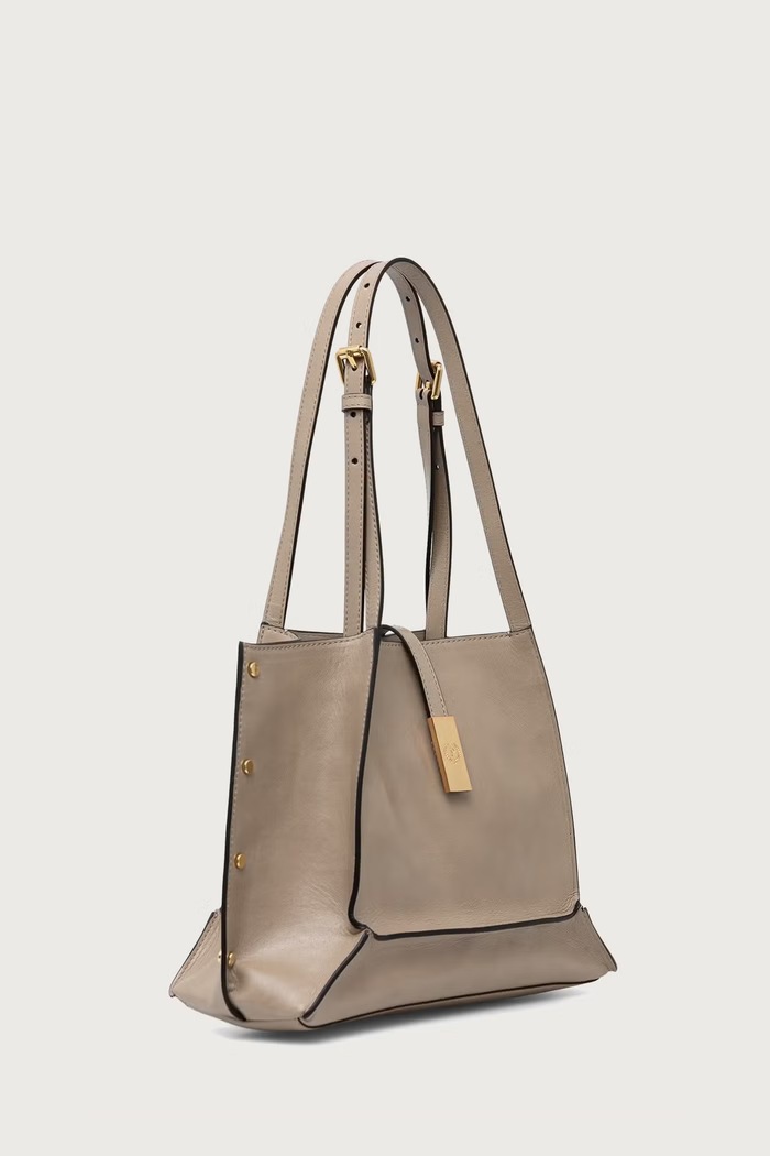 Pollini Torebka damska skórzana PC4426PP0PQA0 beżowy AW26