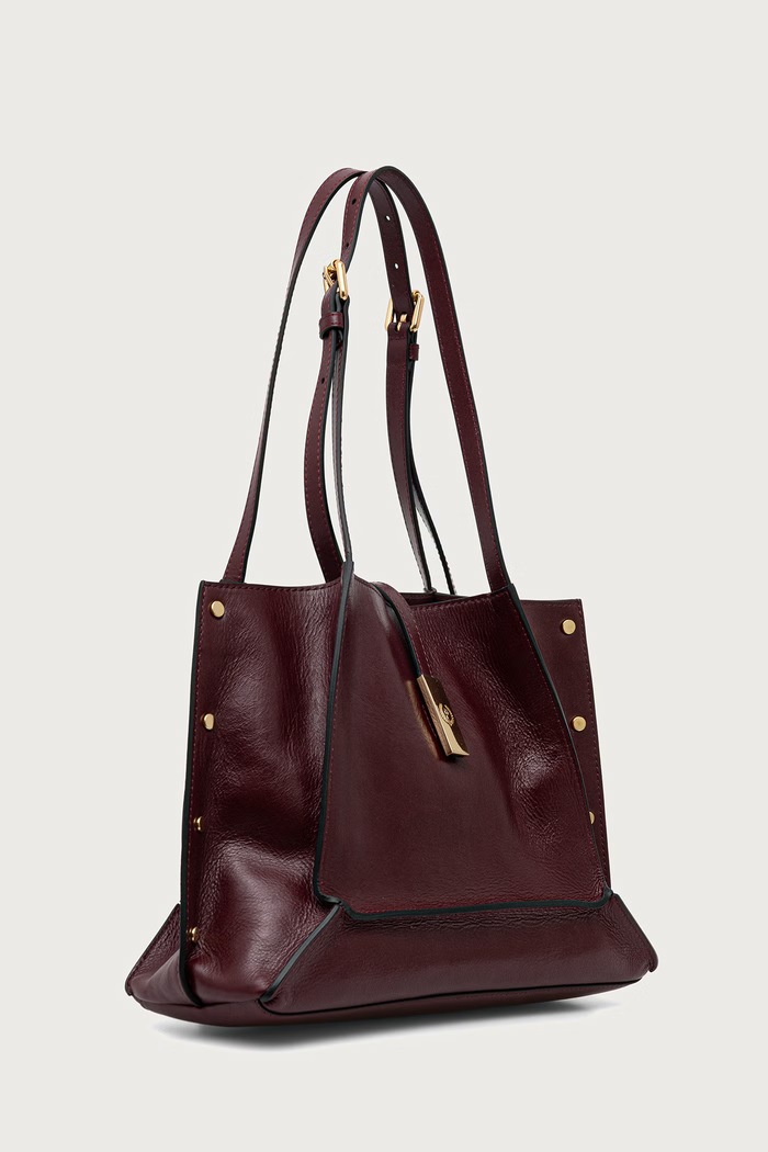 Pollini torebka damska skórzana PC4426PP0PQA0 bordowy AW26