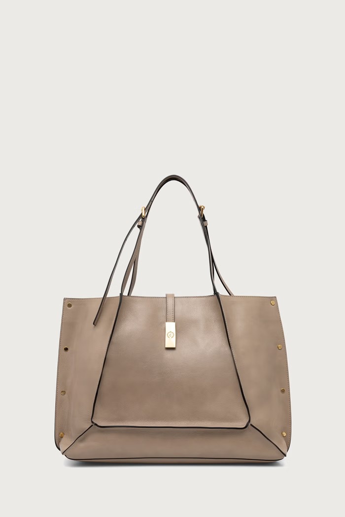 Pollini Torebka tote damska skórzana beżowy PC4424PP0PQA0