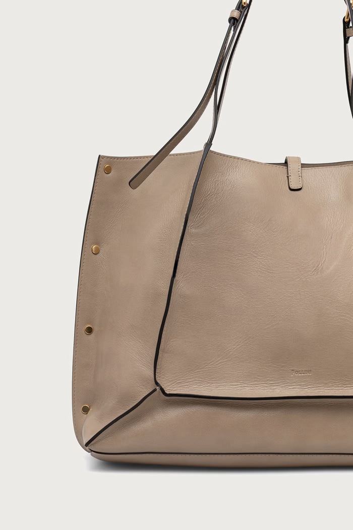 Akcesoria Pollini Torebka tote damska skórzana PC4424PP0PQA0 beżowy
