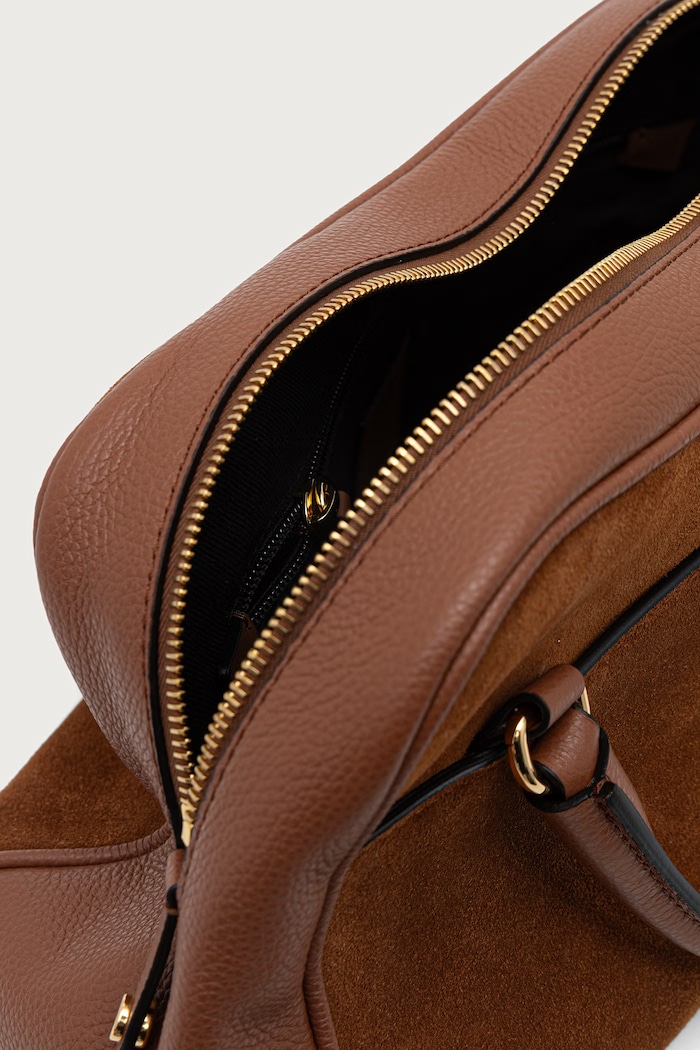 Torebka crossbody damska skórzana Pollini brązowy PC4481PP1PQE1