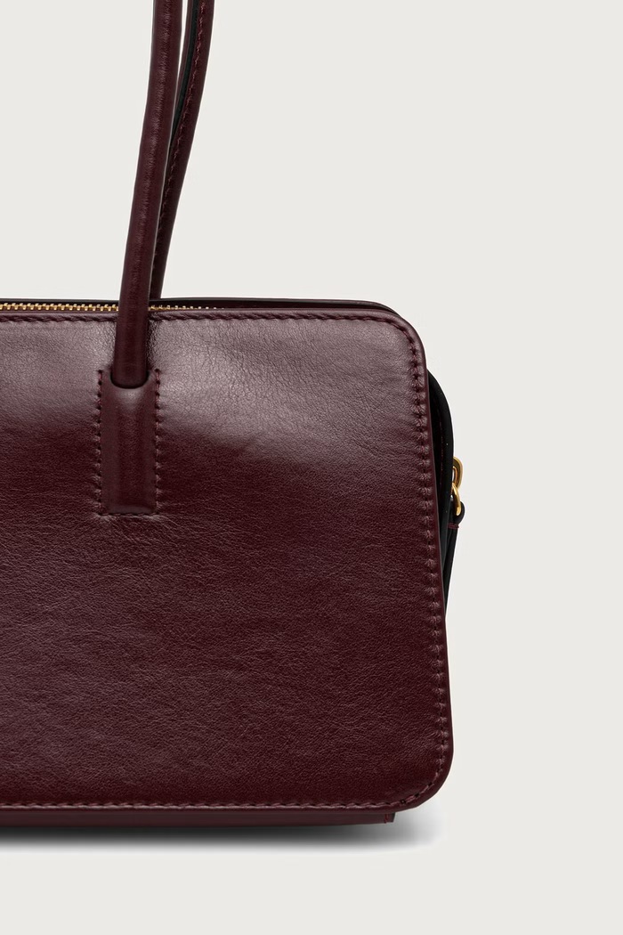 Doplňky Pollini baguette kabelka dámská kožená PC4417PP1PQA0 burgundské