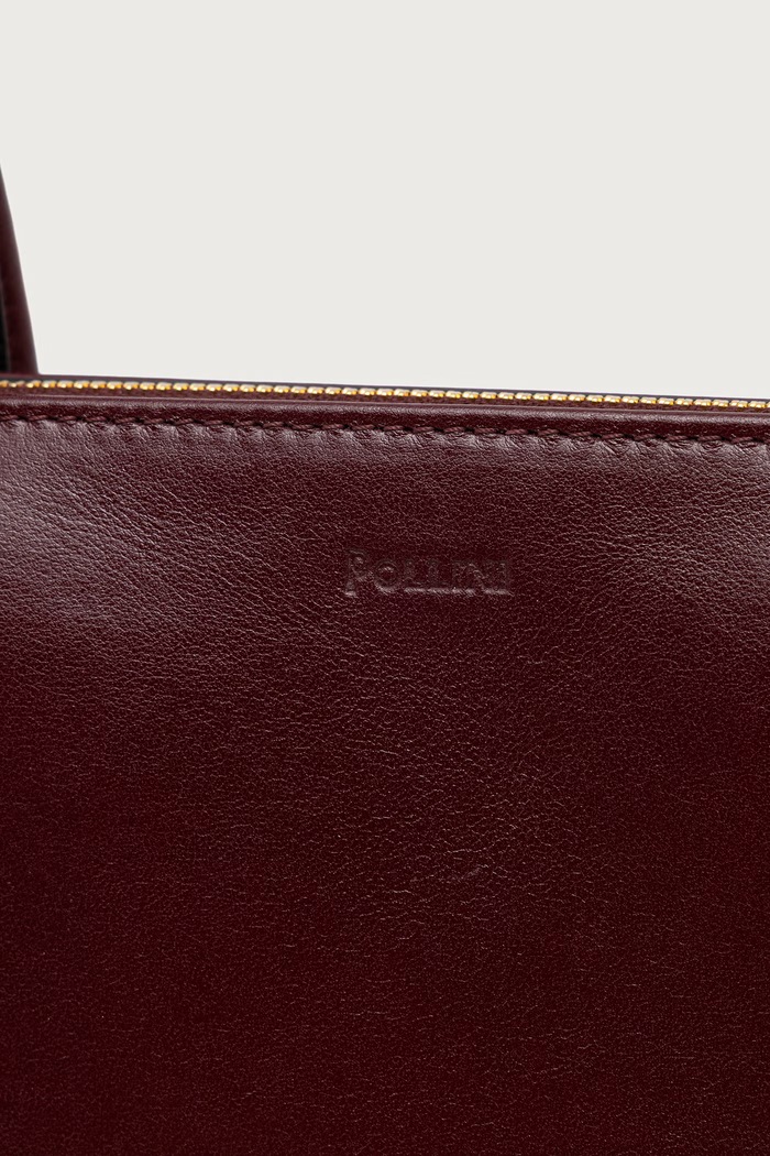 Pollini baguette kabelka dámská kožená burgundské PC4417PP1PQA0
