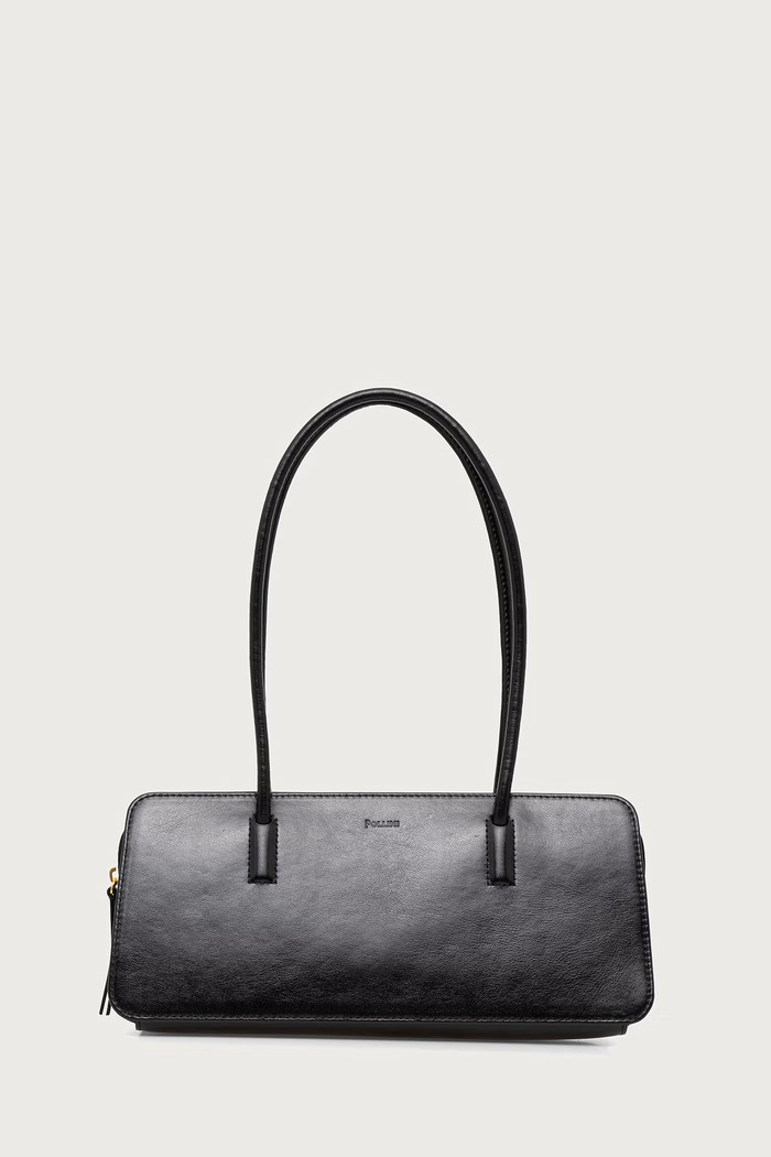 Pollini baguette kabelka dámská kožená černá PC4417PP1PQA0