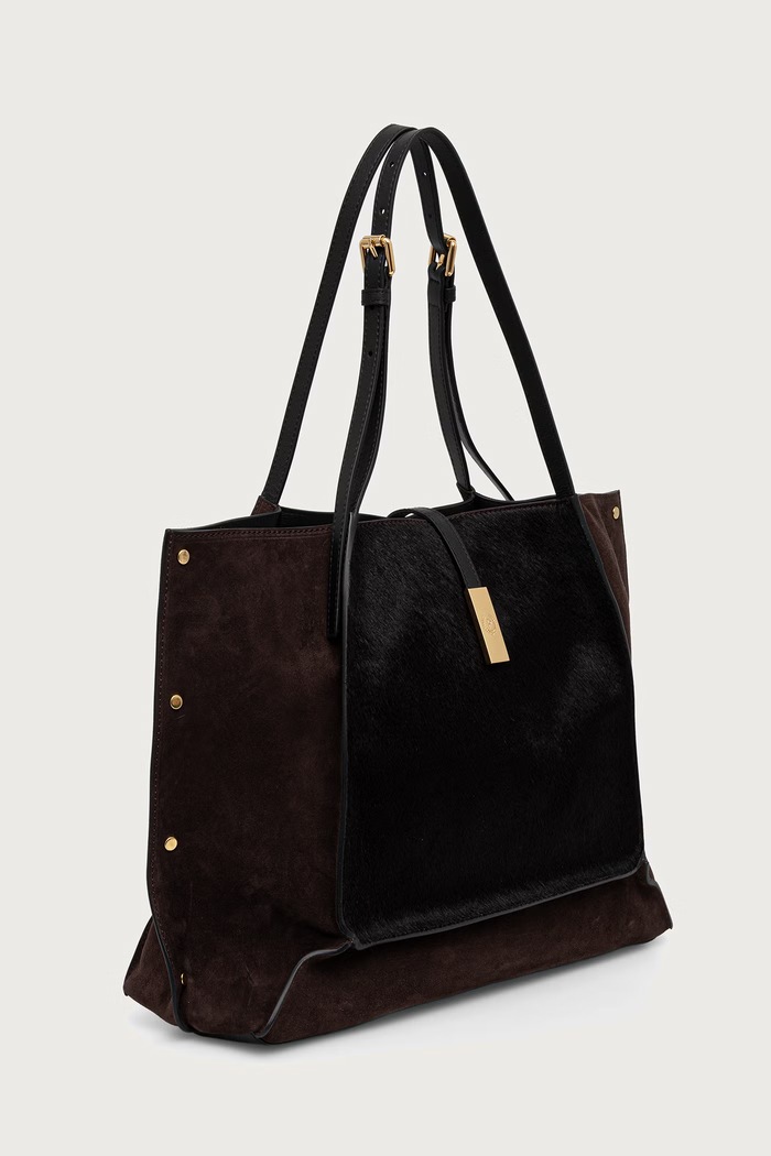 Pollini torebka tote damska skórzana PC4405PP1PQH1 brązowy AW26