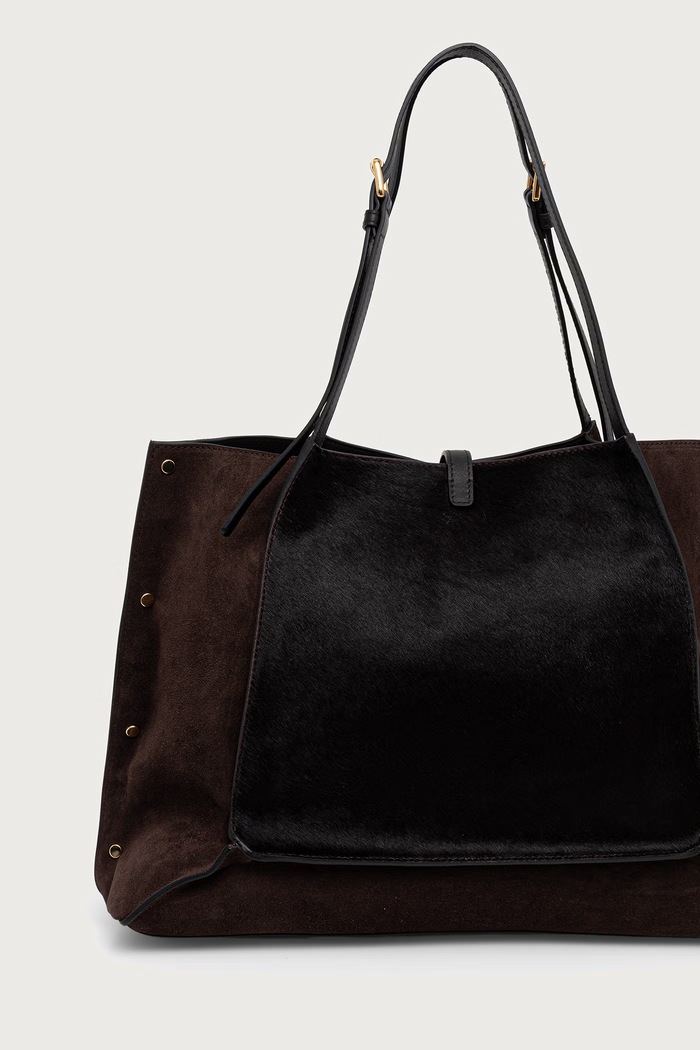 Akcesoria Pollini torebka tote damska skórzana PC4405PP1PQH1 brązowy