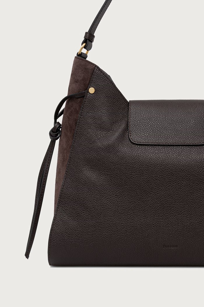 Akcesoria Pollini Torebka shopper damska skórzana PC4402PP1PQC1 brązowy