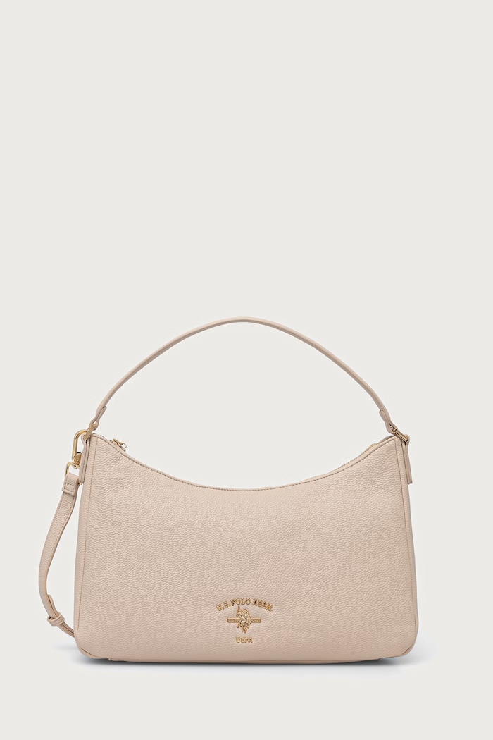 U.S. Polo Assn. Torebka crossbody damska z imitacji skóry STANFORD beżowy BIUSS9360WVP