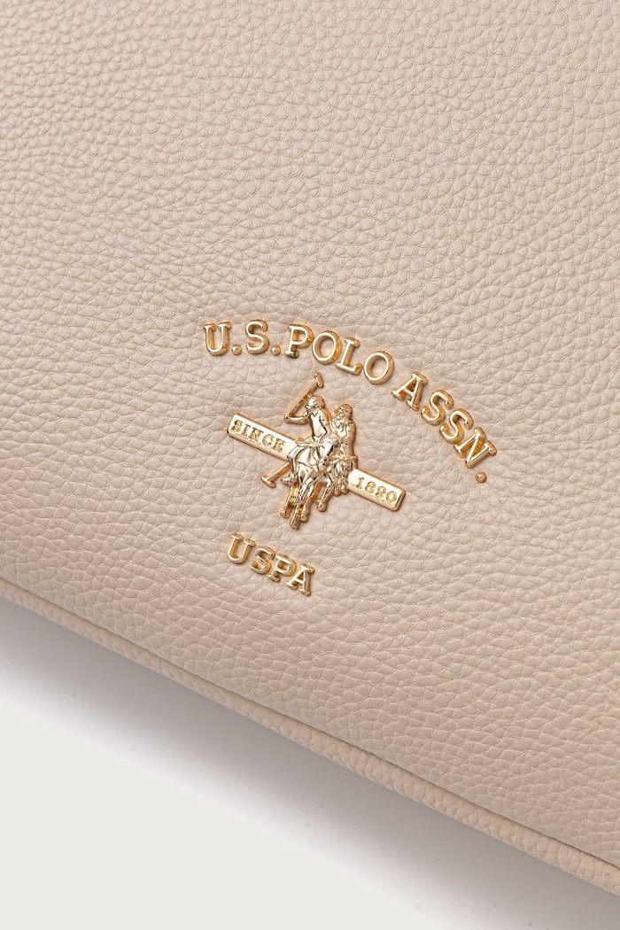 Torebka crossbody damska z imitacji skóry STANFORD U.S. Polo Assn. BIUSS9360WVP beżowy