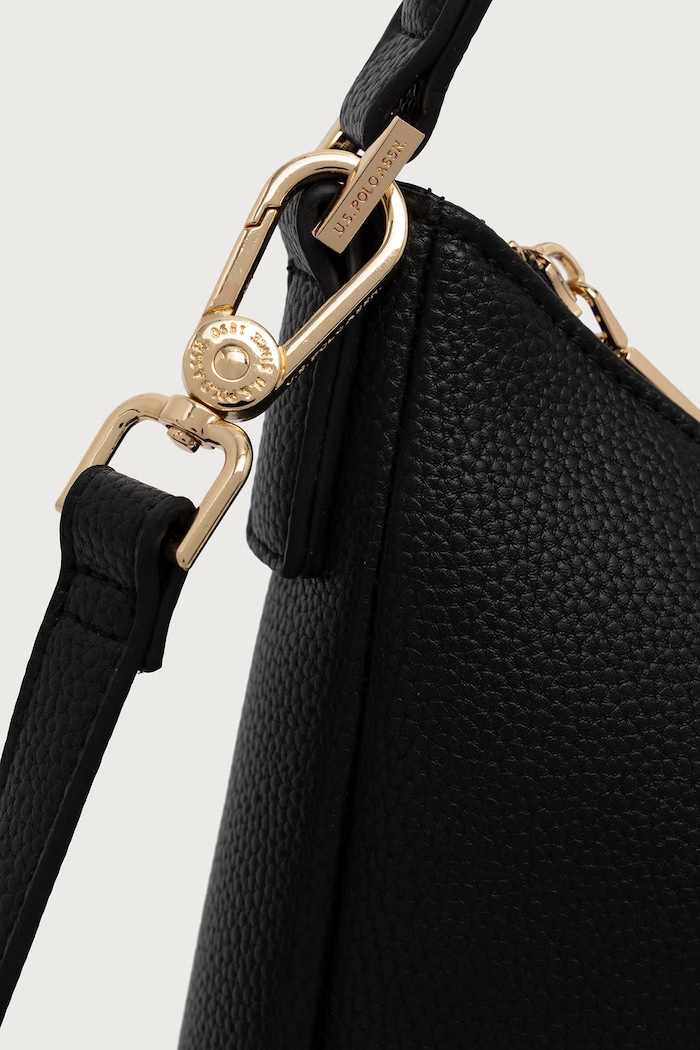 Torebka crossbody damska z imitacji skóry STANFORD U.S. Polo Assn. BIUSS9360WVP czarny