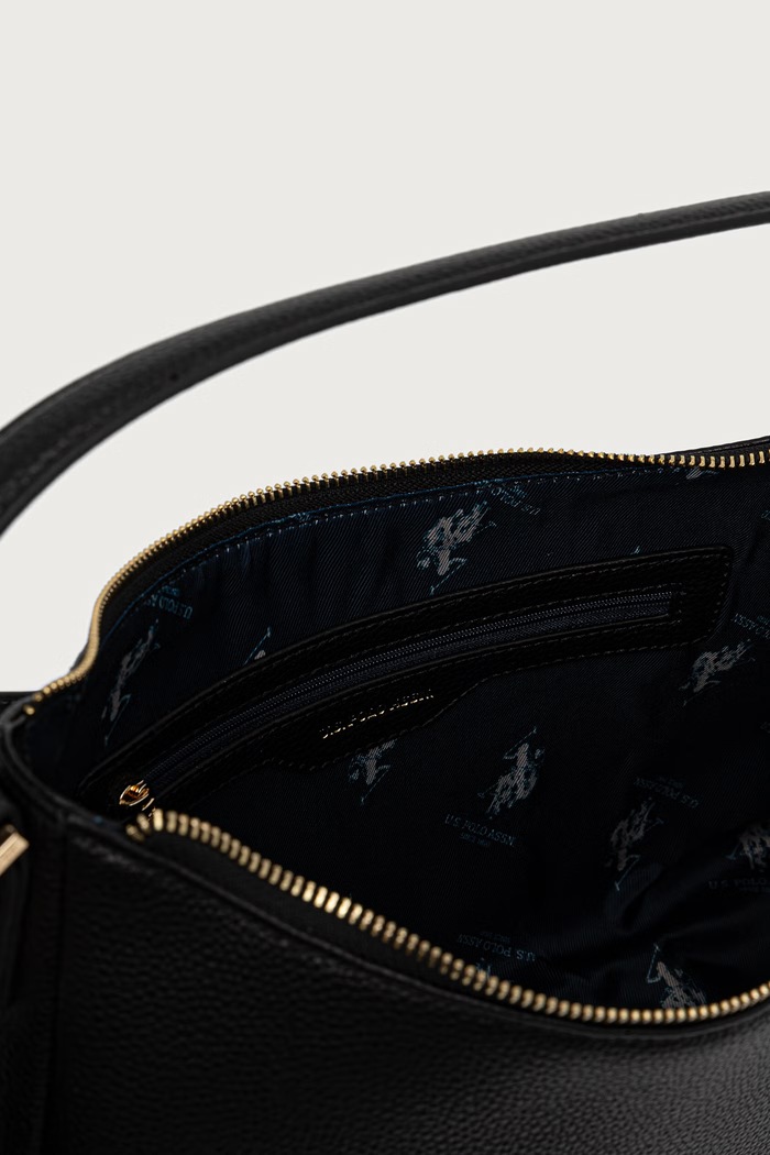 Torebka crossbody damska z imitacji skóry STANFORD U.S. Polo Assn. czarny BIUSS9360WVP