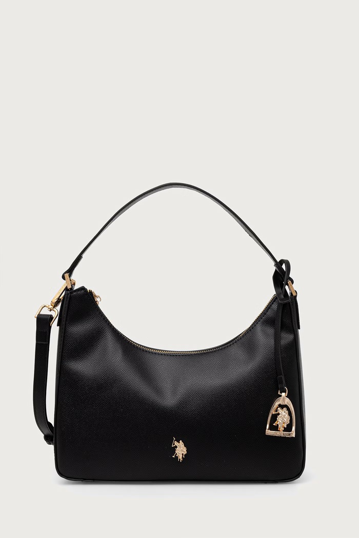 U.S. Polo Assn. Torebka crossbody damska z imitacji skóry JONES czarny BIUJE9378WVP