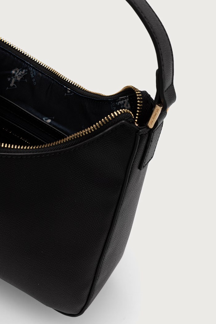 Torebka crossbody damska z imitacji skóry JONES U.S. Polo Assn. czarny BIUJE9378WVP