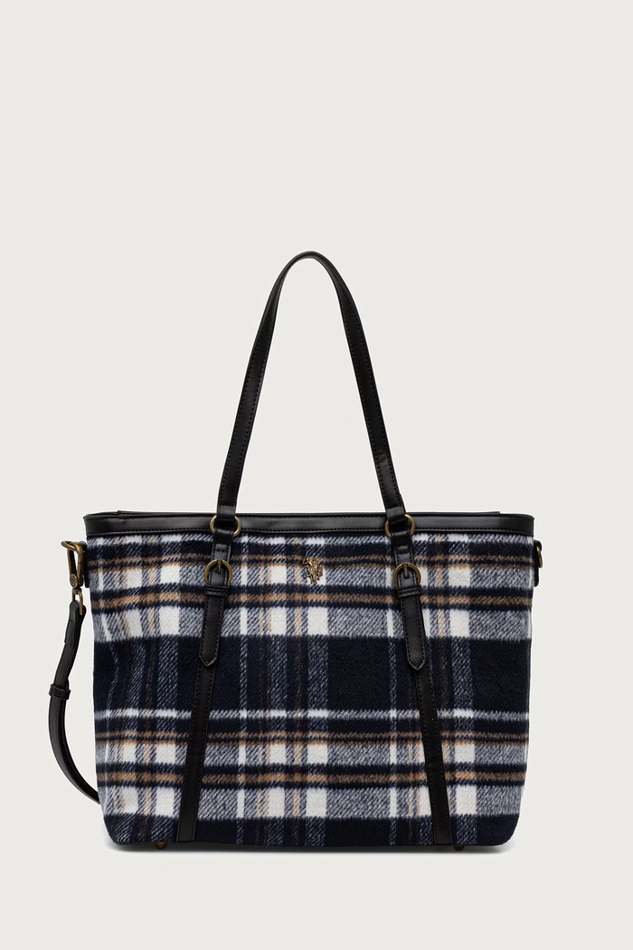 U.S. Polo Assn. Torebka shopper damska HOUSTON granatowy BIUHU9388WZC