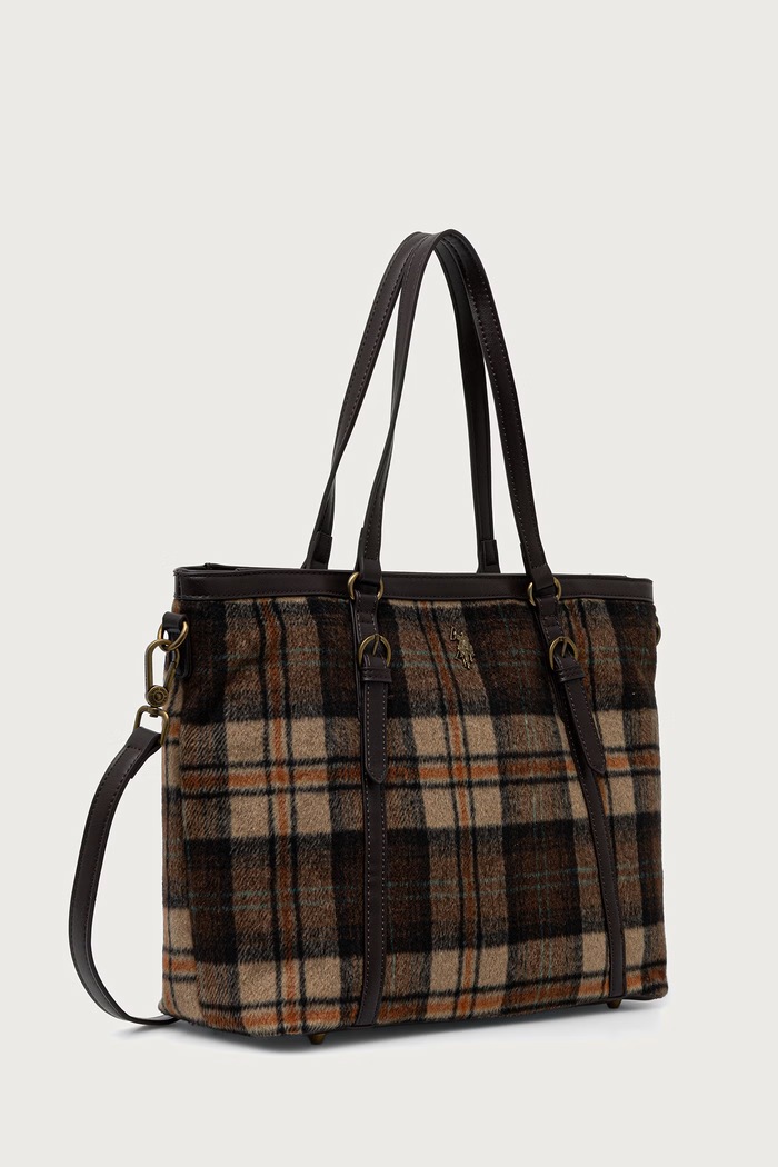 U.S. Polo Assn. Torebka shopper damska HOUSTON BIUHU9388WZC brązowy AW26