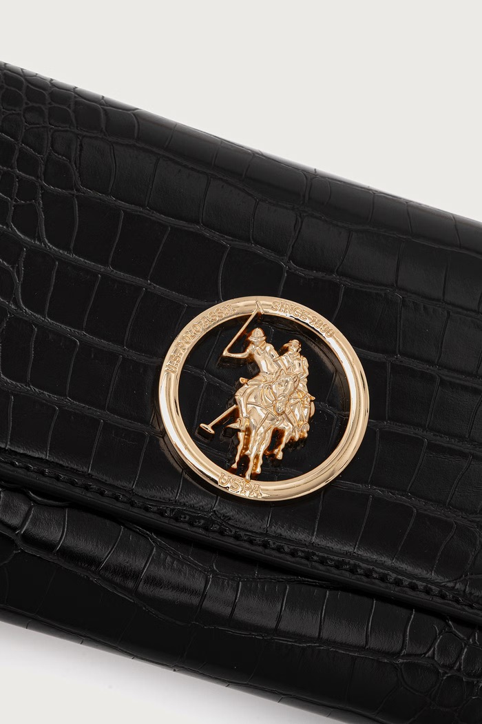 Torebka crossbody damska z imitacji skóry NEW CEREMONY U.S. Polo Assn. BIU269343WVP czarny