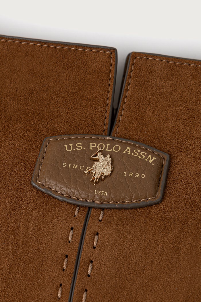 Torebka crossbody damska z imitacji skóry CHESTNUT U.S. Polo Assn. BIU269339WVP brązowy