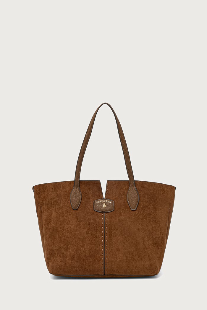 U.S. Polo Assn. Torebka shopper damska CHESTNUT brązowy BIU269336WVP
