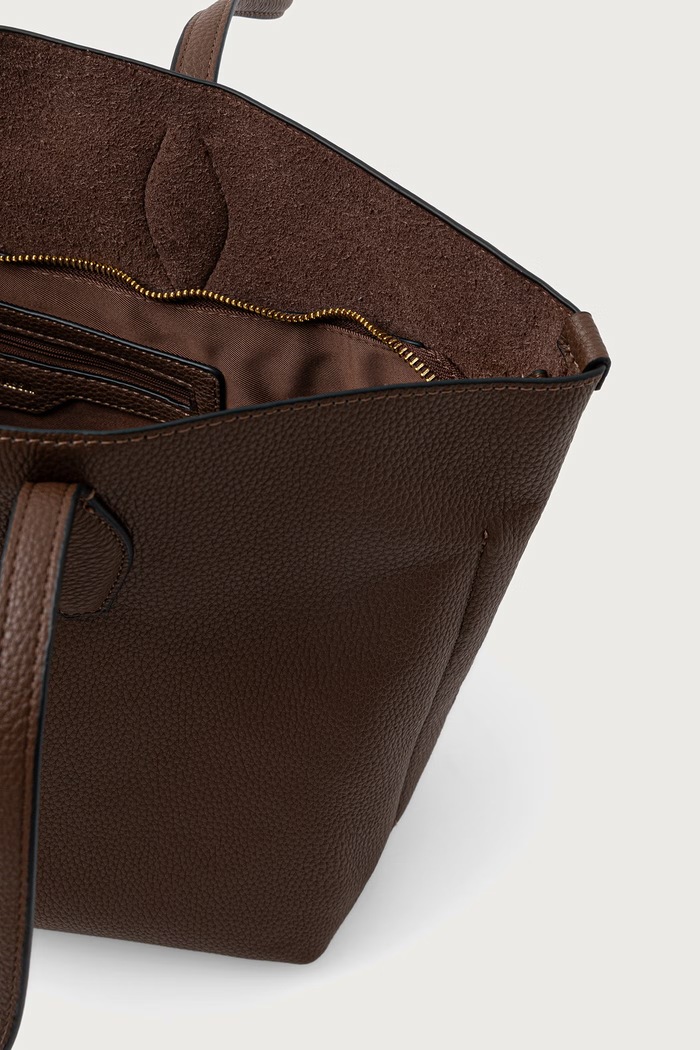 U.S. Polo Assn. Torebka shopper damska CHESTNUT BIU269336WVP brązowy AW26