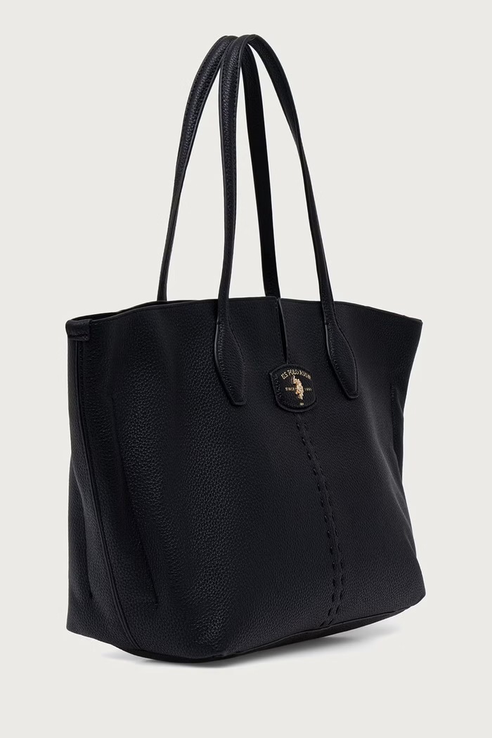 U.S. Polo Assn. Torebka shopper damska CHESTNUT BIU269336WVP czarny AW26