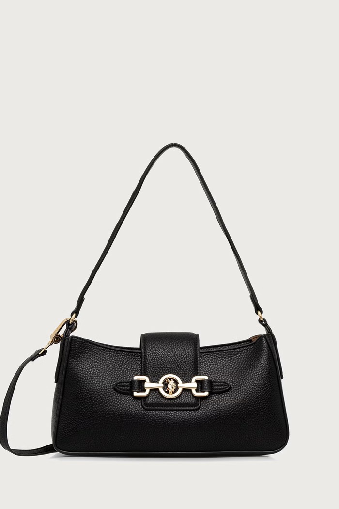 U.S. Polo Assn. Torebka crossbody damska z imitacji skóry ASCOT czarny BIU269326WVP