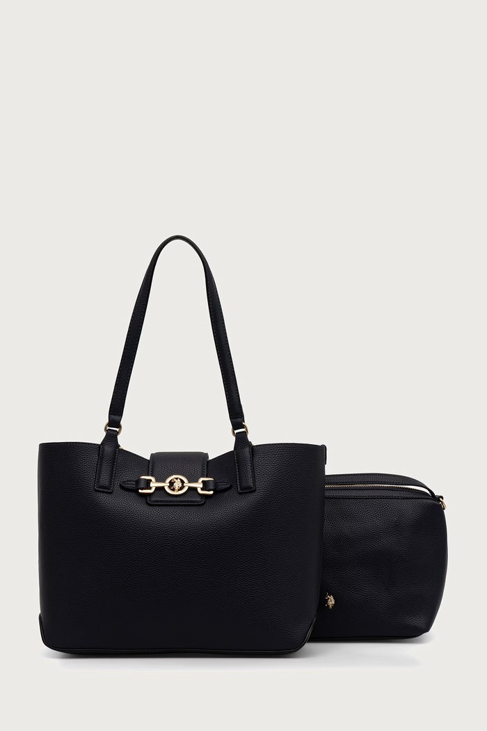 U.S. Polo Assn. Torebka shopper damska ASCOT granatowy BIU269325WVP