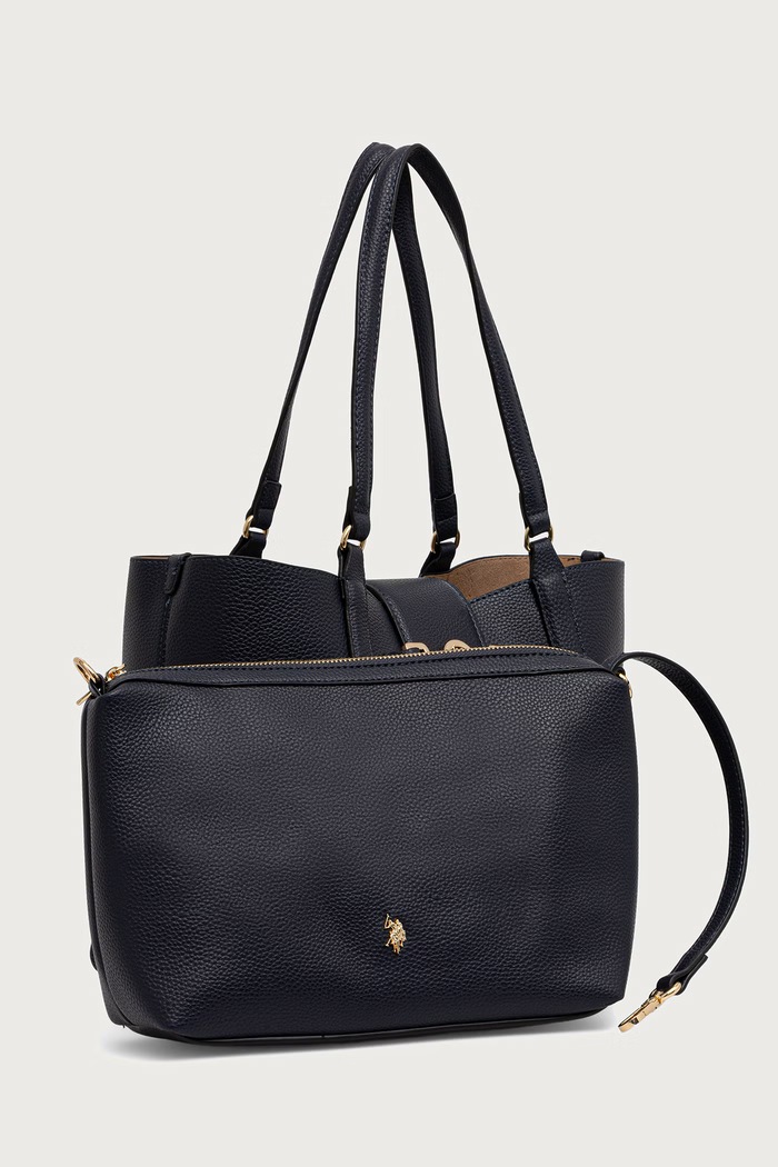 Torebka shopper damska ASCOT U.S. Polo Assn. BIU269325WVP granatowy
