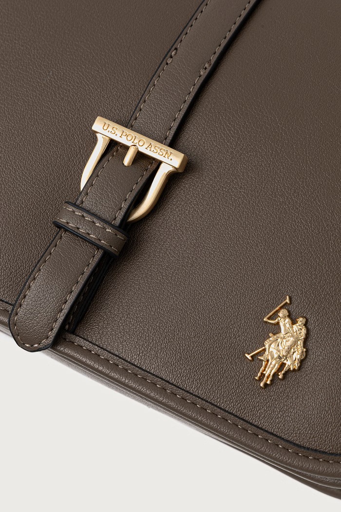 Torebka crossbody damska z imitacji skóry NANTUCKET U.S. Polo Assn. BIU269322WVP brązowy