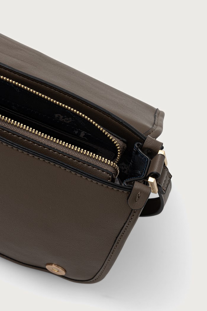 Torebka crossbody damska z imitacji skóry NANTUCKET U.S. Polo Assn. brązowy BIU269322WVP