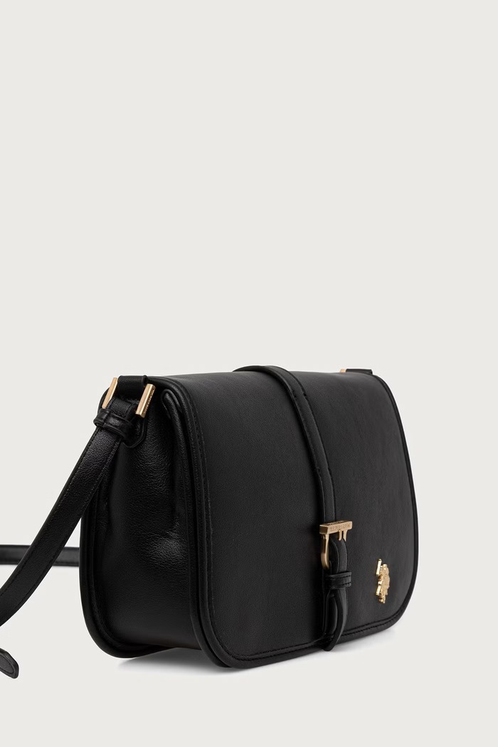 U.S. Polo Assn. Torebka crossbody damska z imitacji skóry NANTUCKET BIU269322WVP czarny AW26