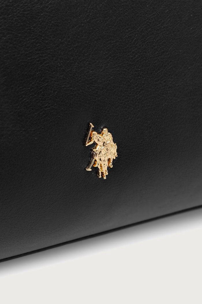 Torebka shopper damska z imitacji skóry NANTUCKET U.S. Polo Assn. BIU269319WVP czarny