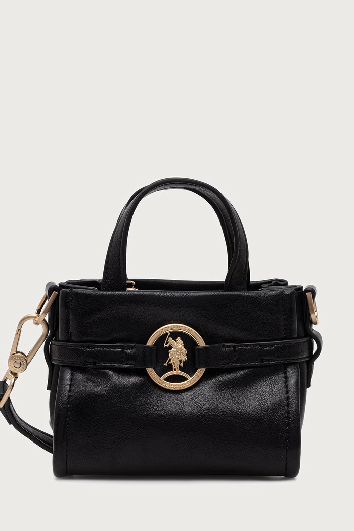 U.S. Polo Assn. Torebka crossbody damska z imitacji skóry CLANMAGHERY czarny BIU269318WVP