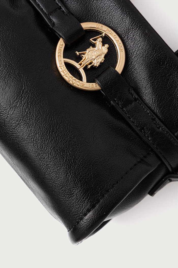 Torebka crossbody damska z imitacji skóry CLANMAGHERY U.S. Polo Assn. BIU269318WVP czarny