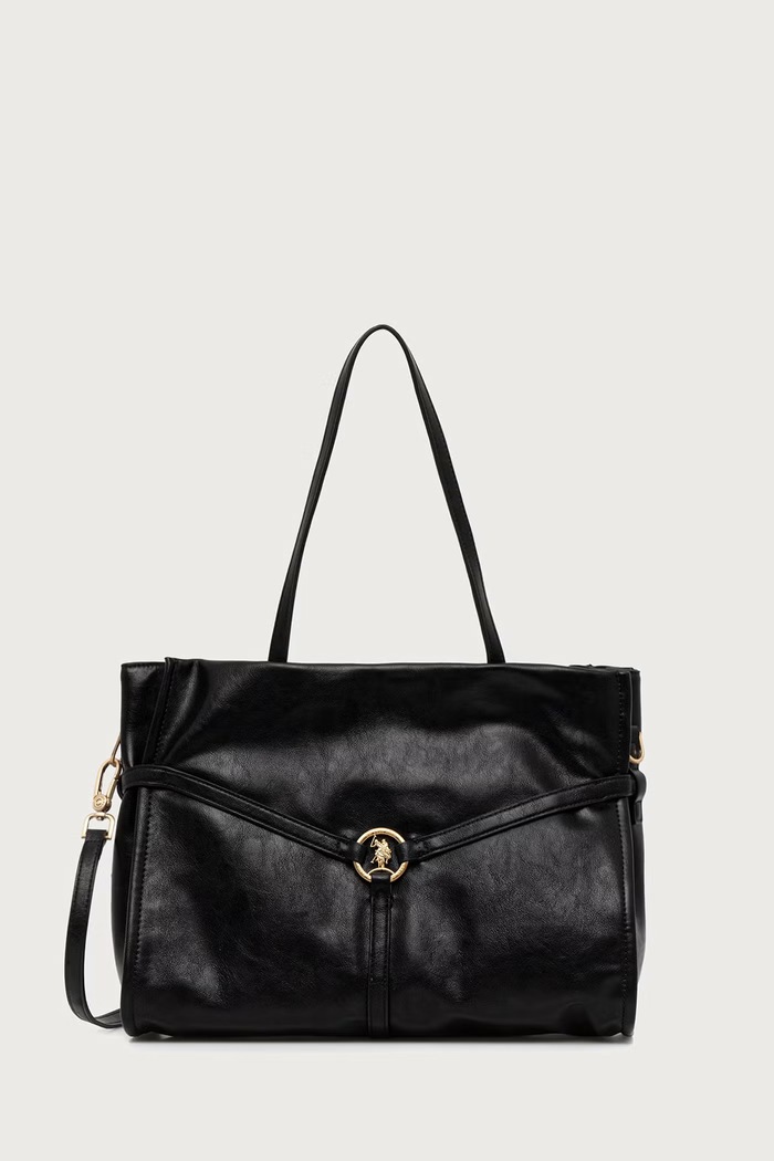U.S. Polo Assn. Torebka damska z imitacji skóry CLANMAGHERY czarny BIU269316WVP