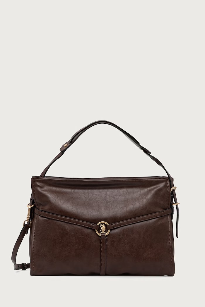 U.S. Polo Assn. Hobo kabelka dámská z imitace kůže CLANMAGHERY hnědá BIU269314WVP