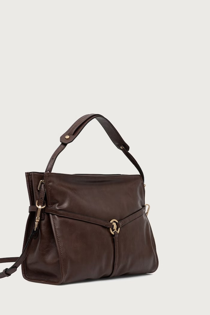 U.S. Polo Assn. Hobo kabelka dámská z imitace kůže CLANMAGHERY BIU269314WVP hnědá AW26