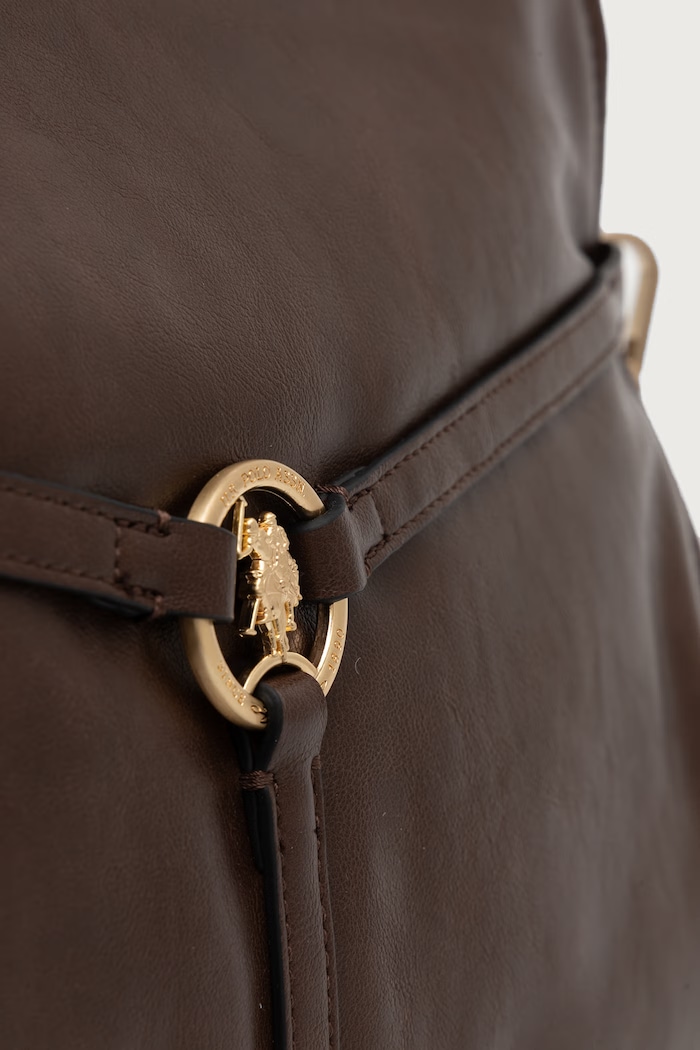 Hobo kabelka dámská z imitace kůže CLANMAGHERY U.S. Polo Assn. BIU269314WVP hnědá