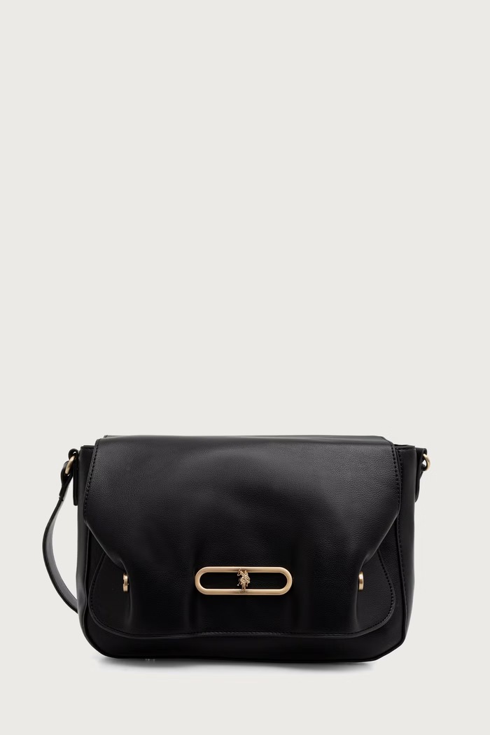 U.S. Polo Assn. Torebka crossbody damska z imitacji skóry AYTOUNHILL czarny BIU269307WVP